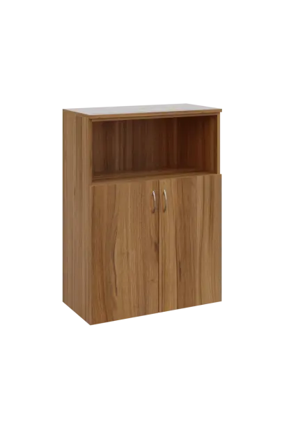 N 3 - 8DN kancelářská skříň, 2-dveřová/nika, 1100x800x400, ořech světlý